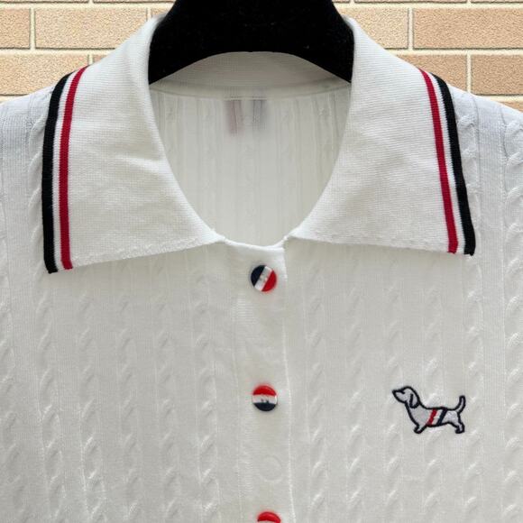 Women's Thom Browne Twist Print Short Sleeve - Picture 3 of 3